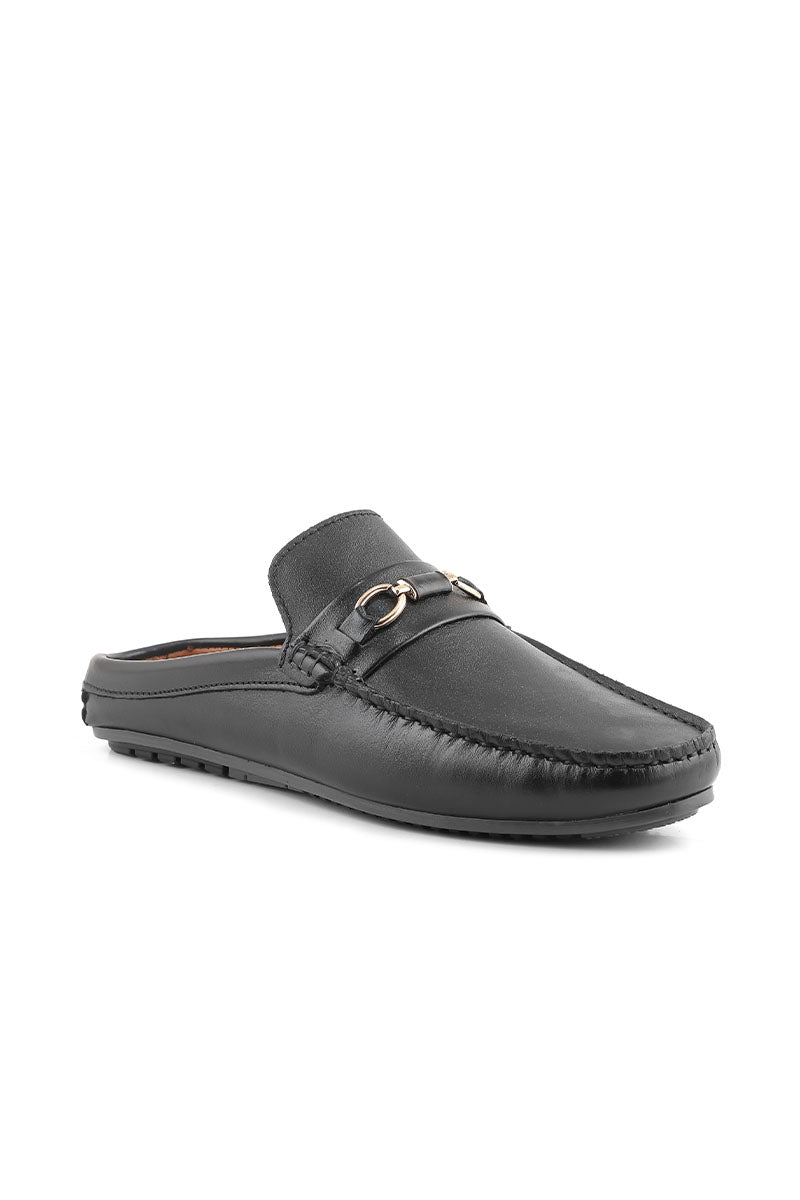 Men Casual Back Open M50008-Black