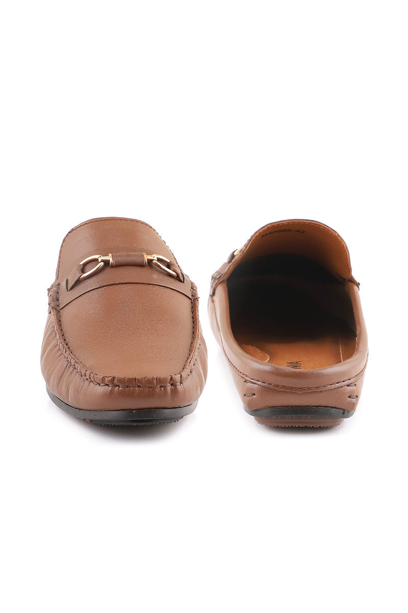 Men Casual Back Open M50008-Mustard