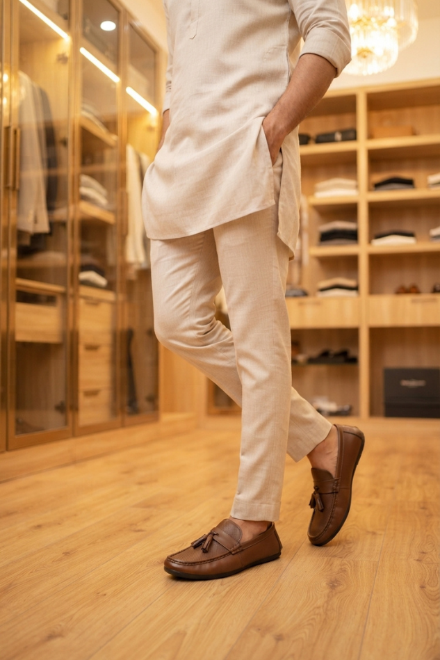 Men Casual Moccasin MC4050-Brown