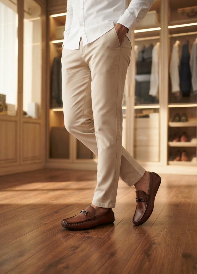 Men Casual Moccasin MC4052-Coffee