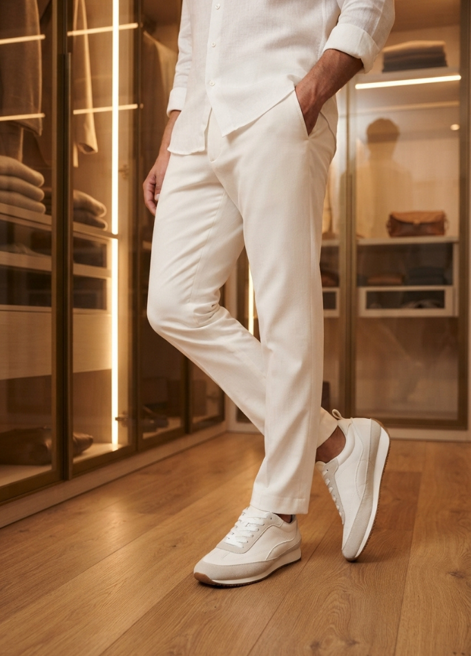 Men Casual Sneakers MC5024-White