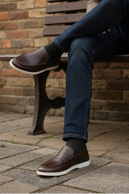 Men Formal Loafers MF7048-Coffee