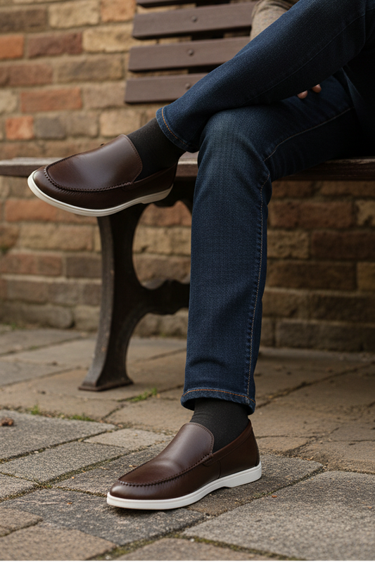 Men Formal Loafers MF7048-Coffee