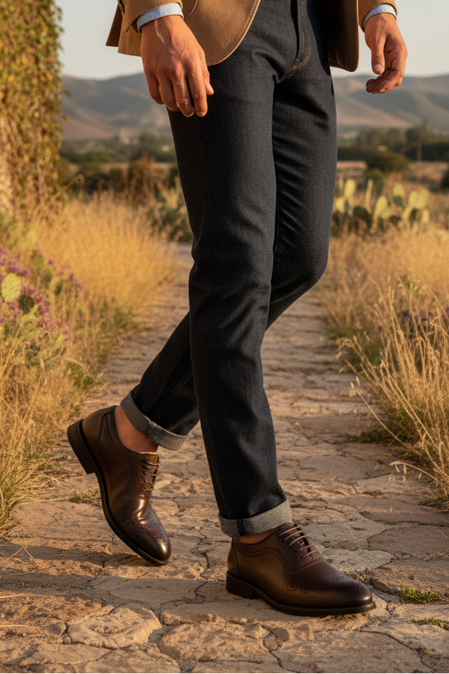 Men Formal Oxford MF8006-Brown