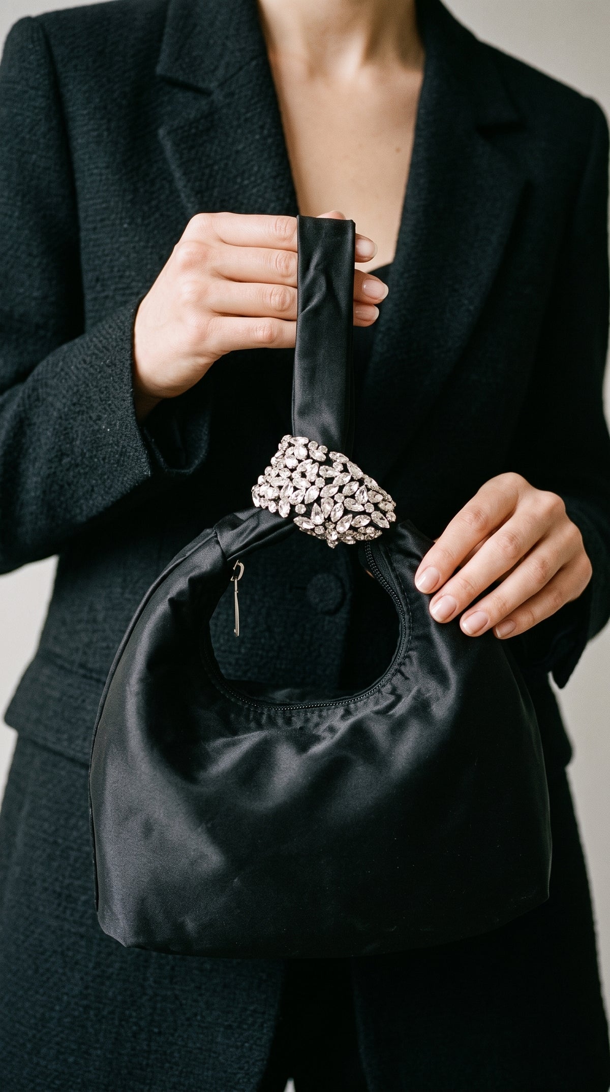 Party Wear Clutch BK4165-Black