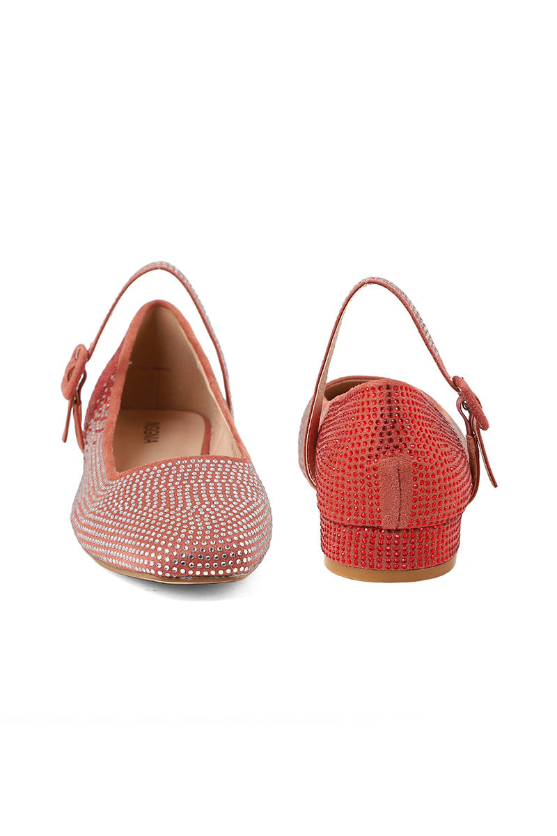Party Wear Pumps I41427-Peach