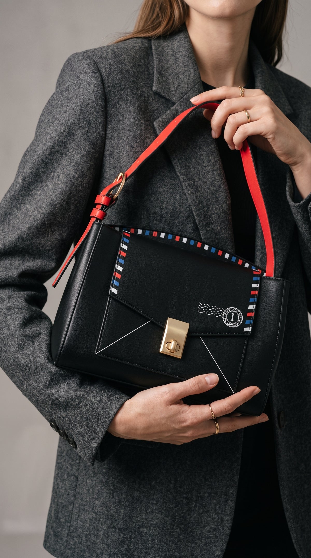 Formal Shoulder Bags BS2303-Black