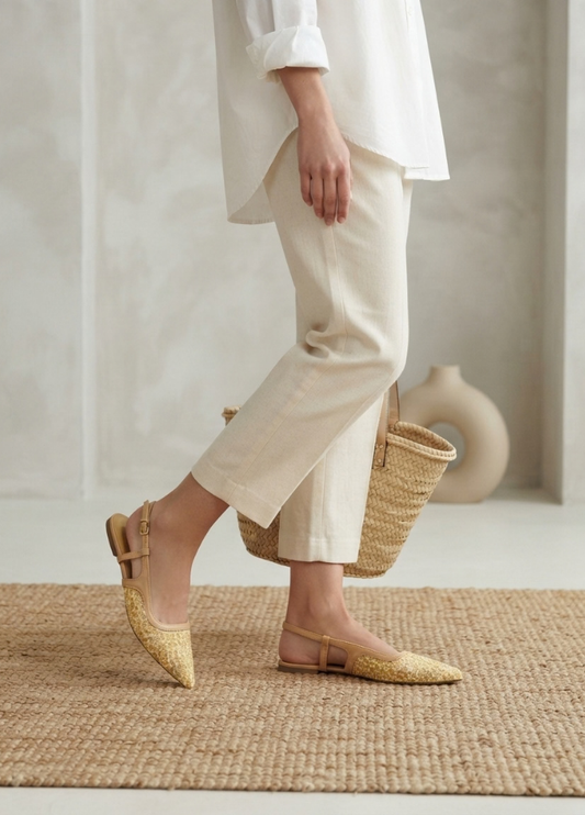 Casual Sling Back IC4010-Beige
