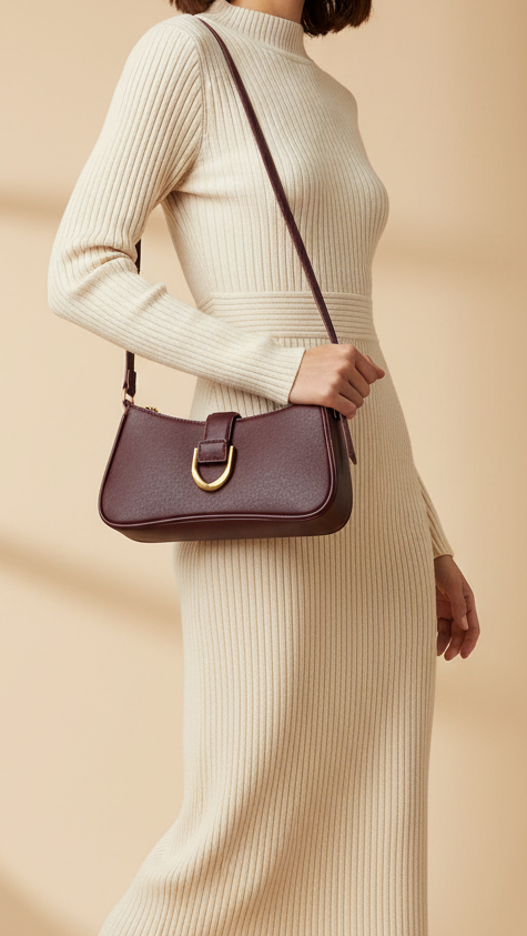 Formal Shoulder Bags BS2179-Maroon