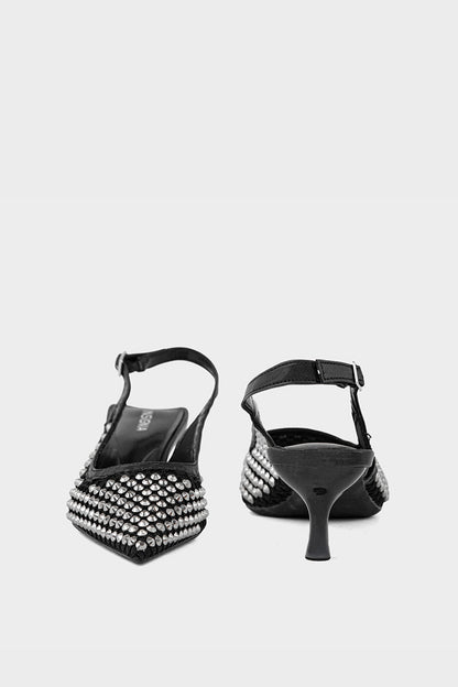 Party Wear Sling Back IP4020-Black
