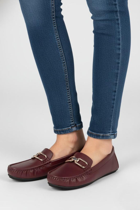 Comfort Moccasin IK7035-Maroon