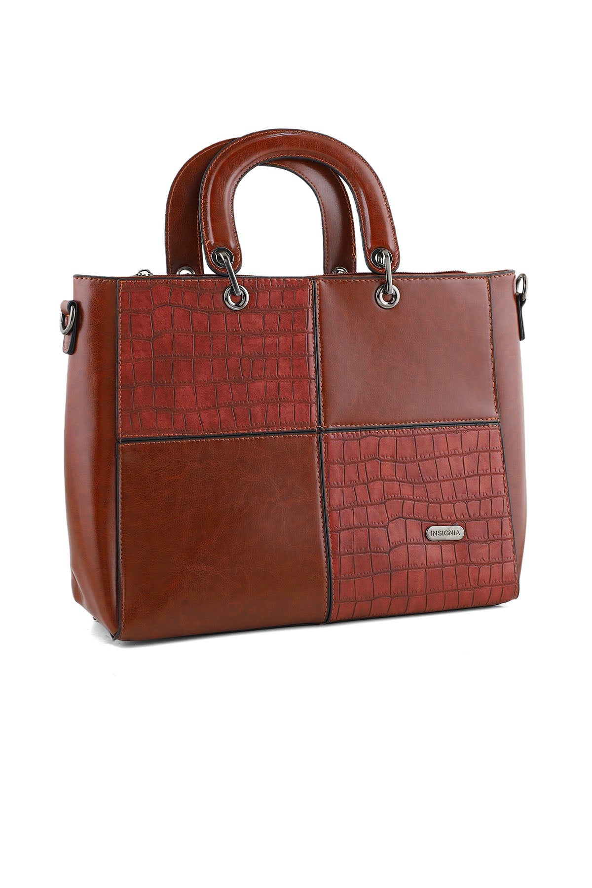 Top Handle Hand Bags B14979-Brown