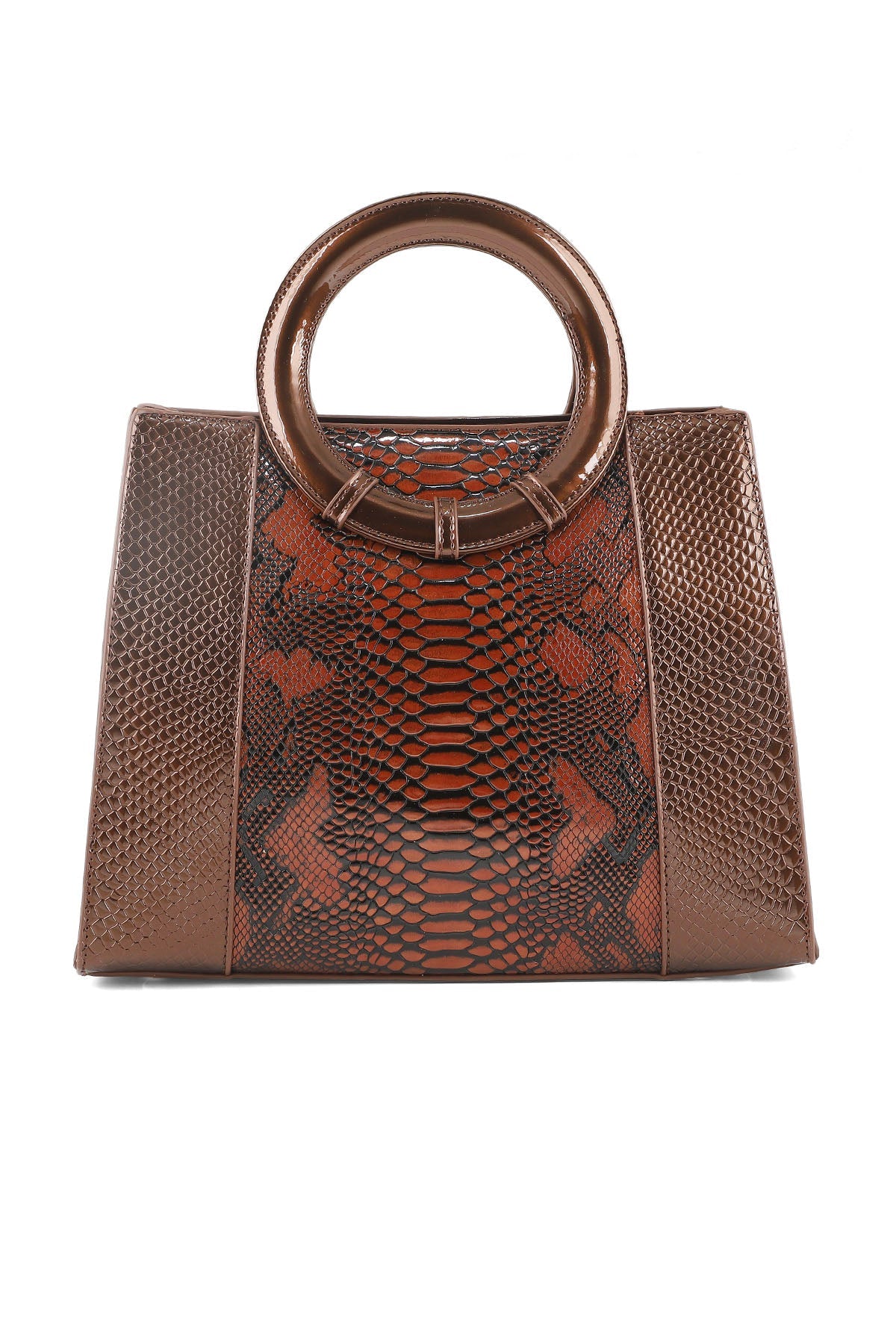Top Handle Hand Bags B14996-Brown