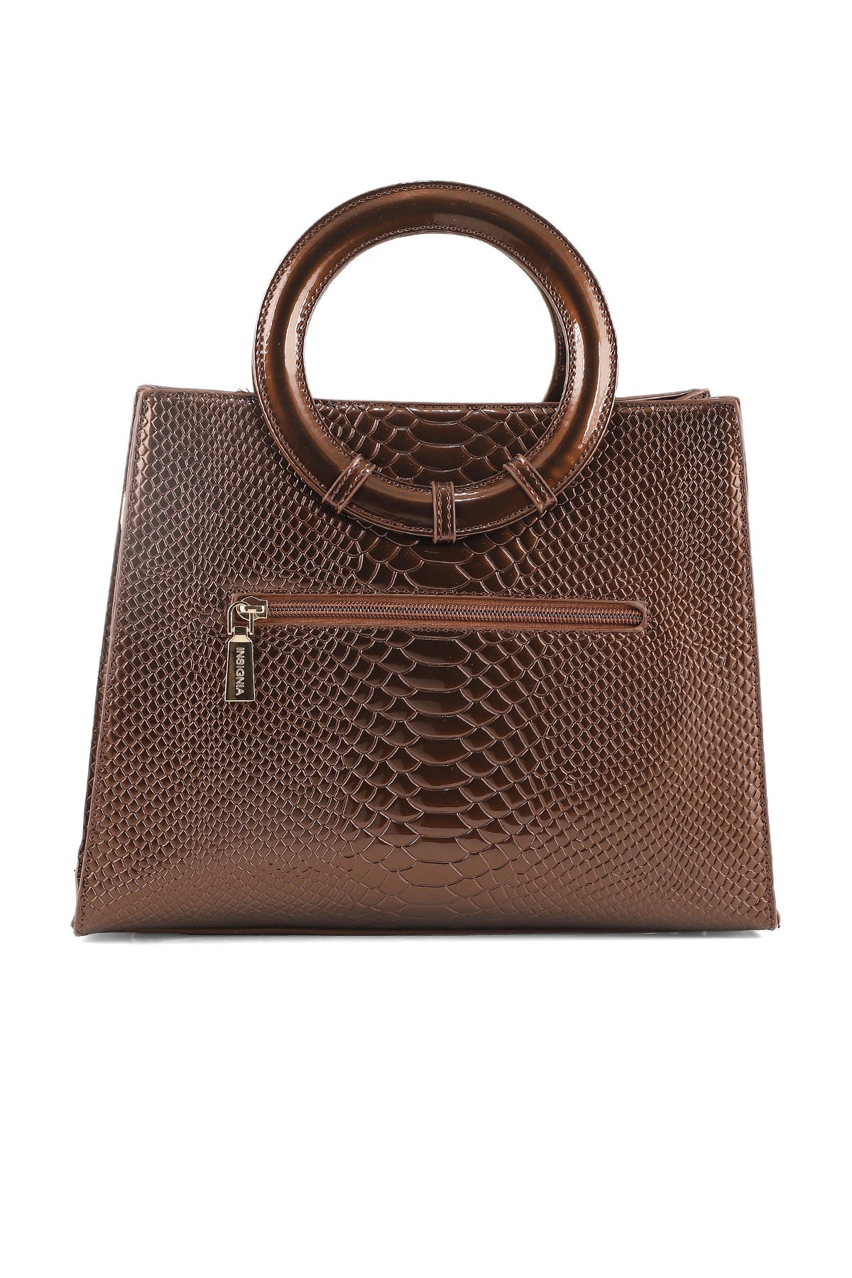 Top Handle Hand Bags B14996-Brown