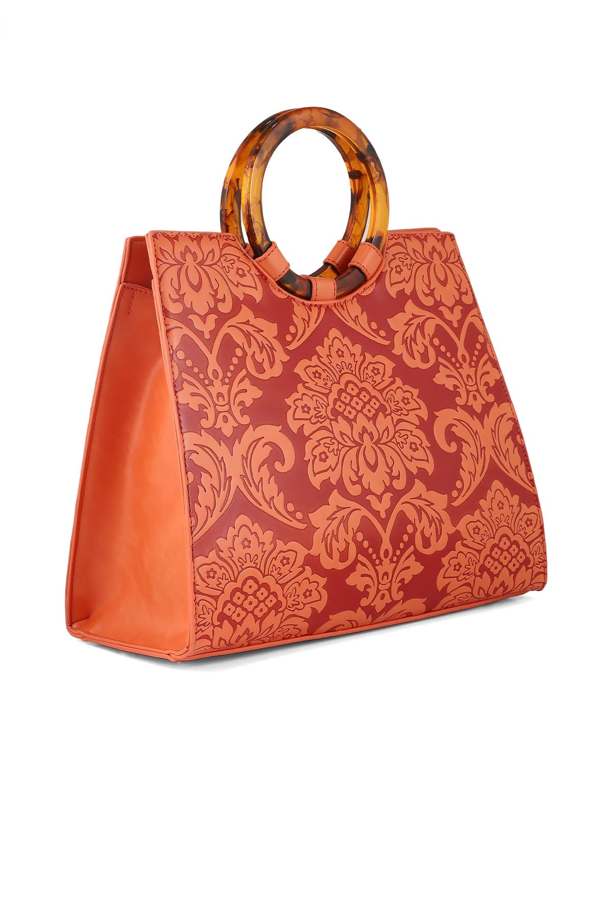 Top Handle Hand Bags B14997-Orange
