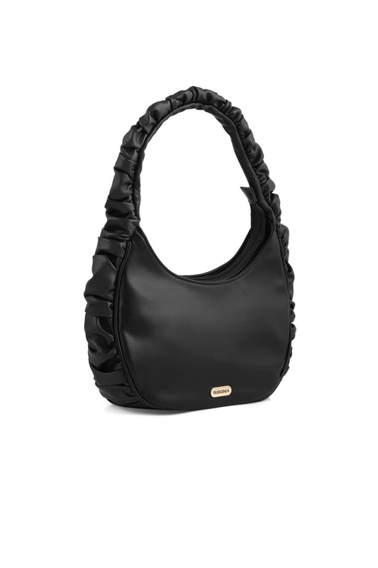 Hobo Hand Bags B15009-Black