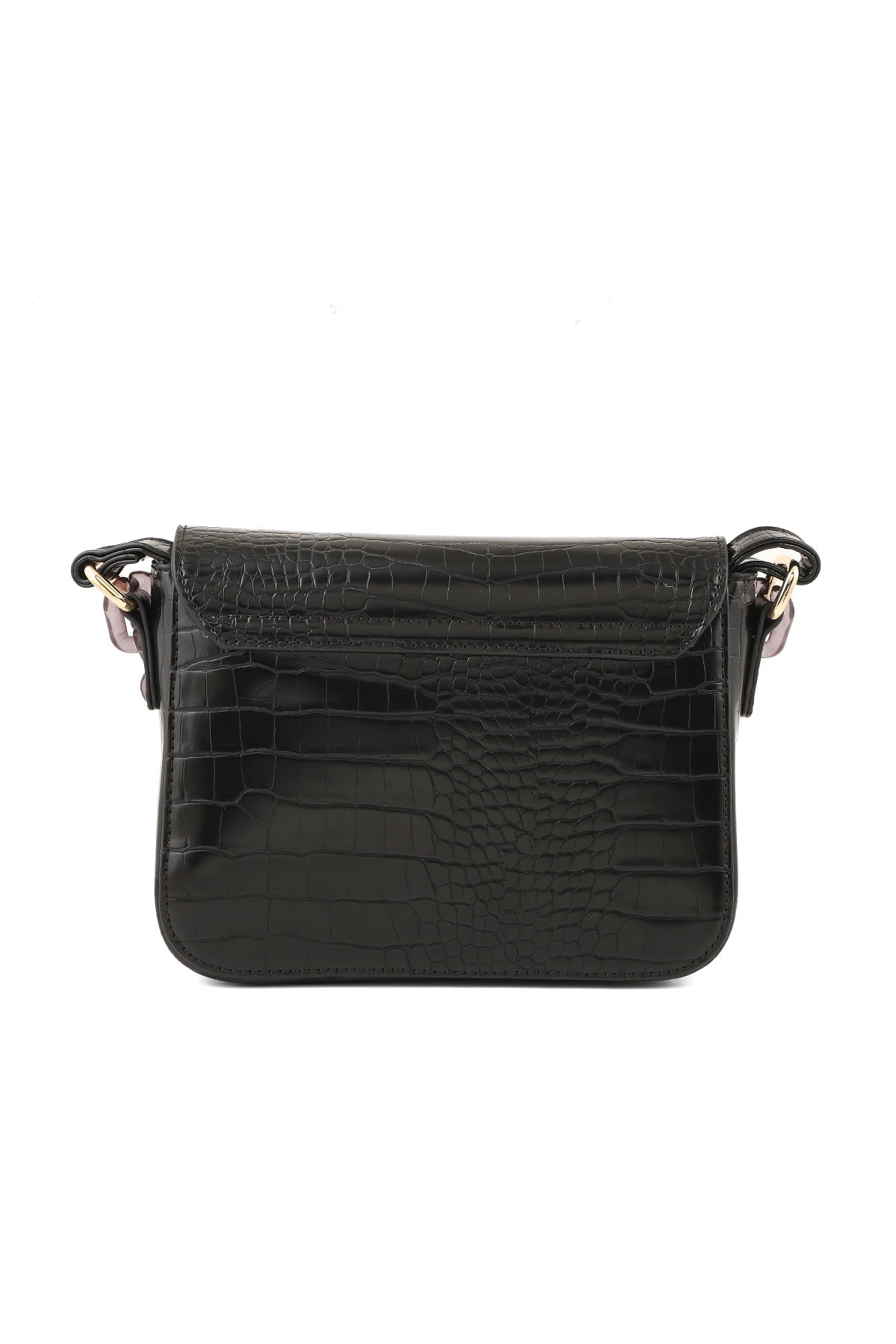 Flap Shoulder Bags B15017-Black