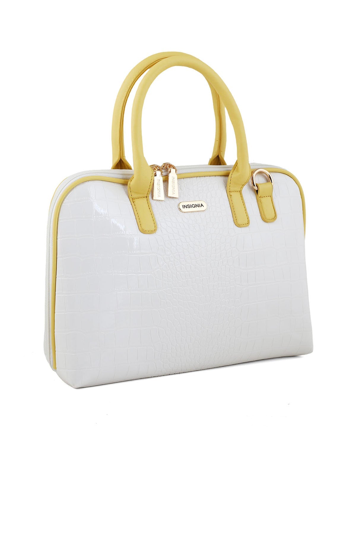 Top Handle Hand Bags B15046-Yellow