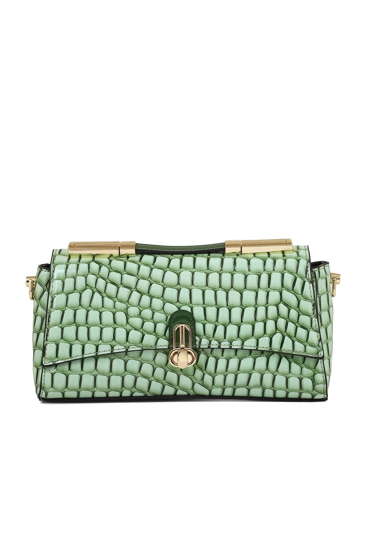 Top Handle Hand Bags B15078-Green