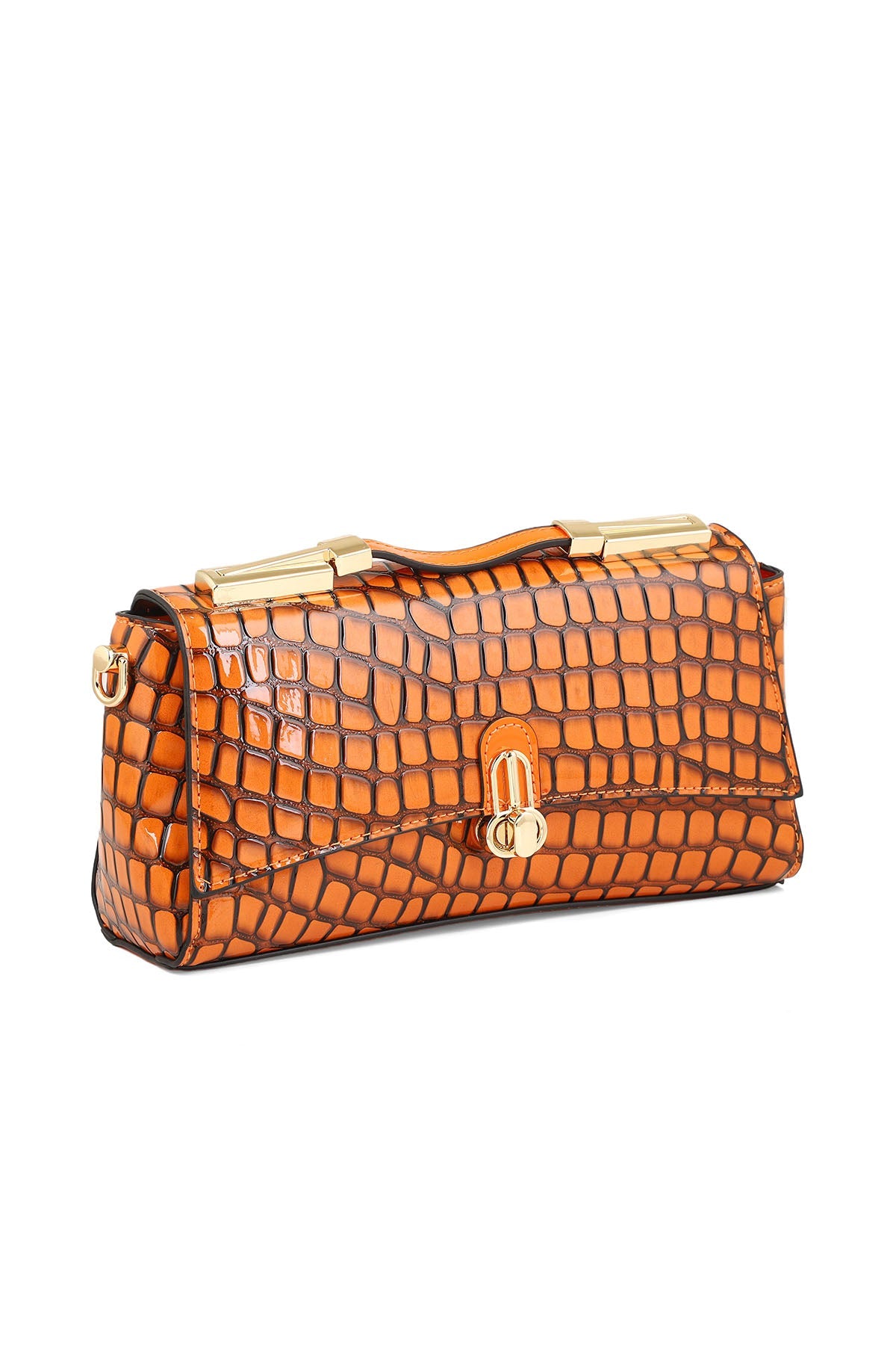 Top Handle Hand Bags B15078-Orange
