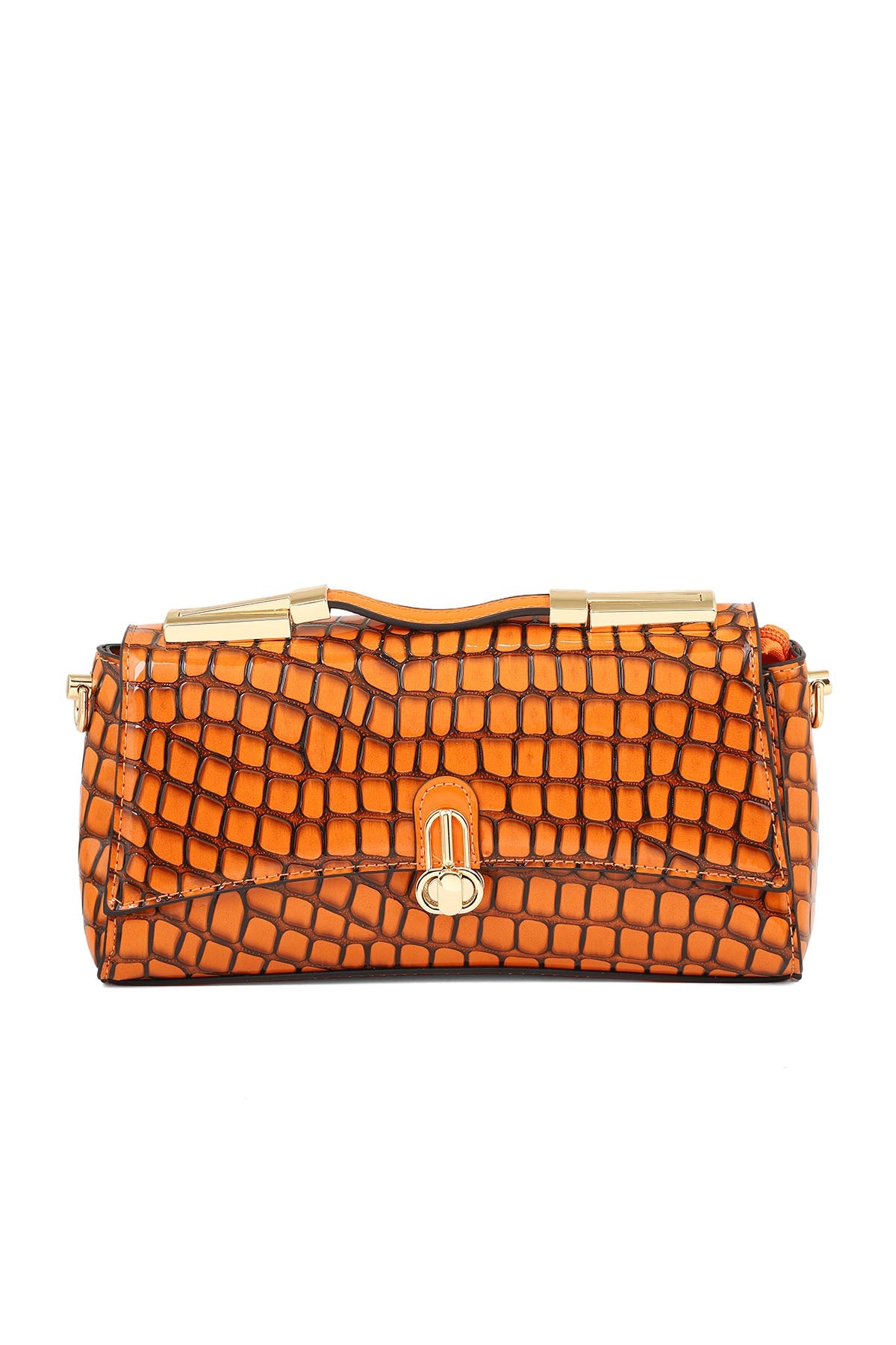 Top Handle Hand Bags B15078-Orange
