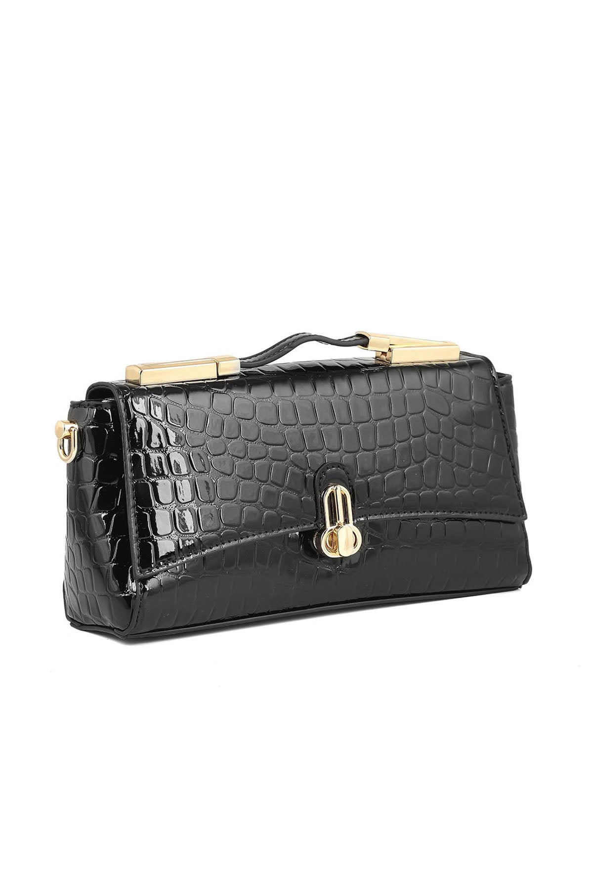 Top Handle Hand Bags B15078-Black