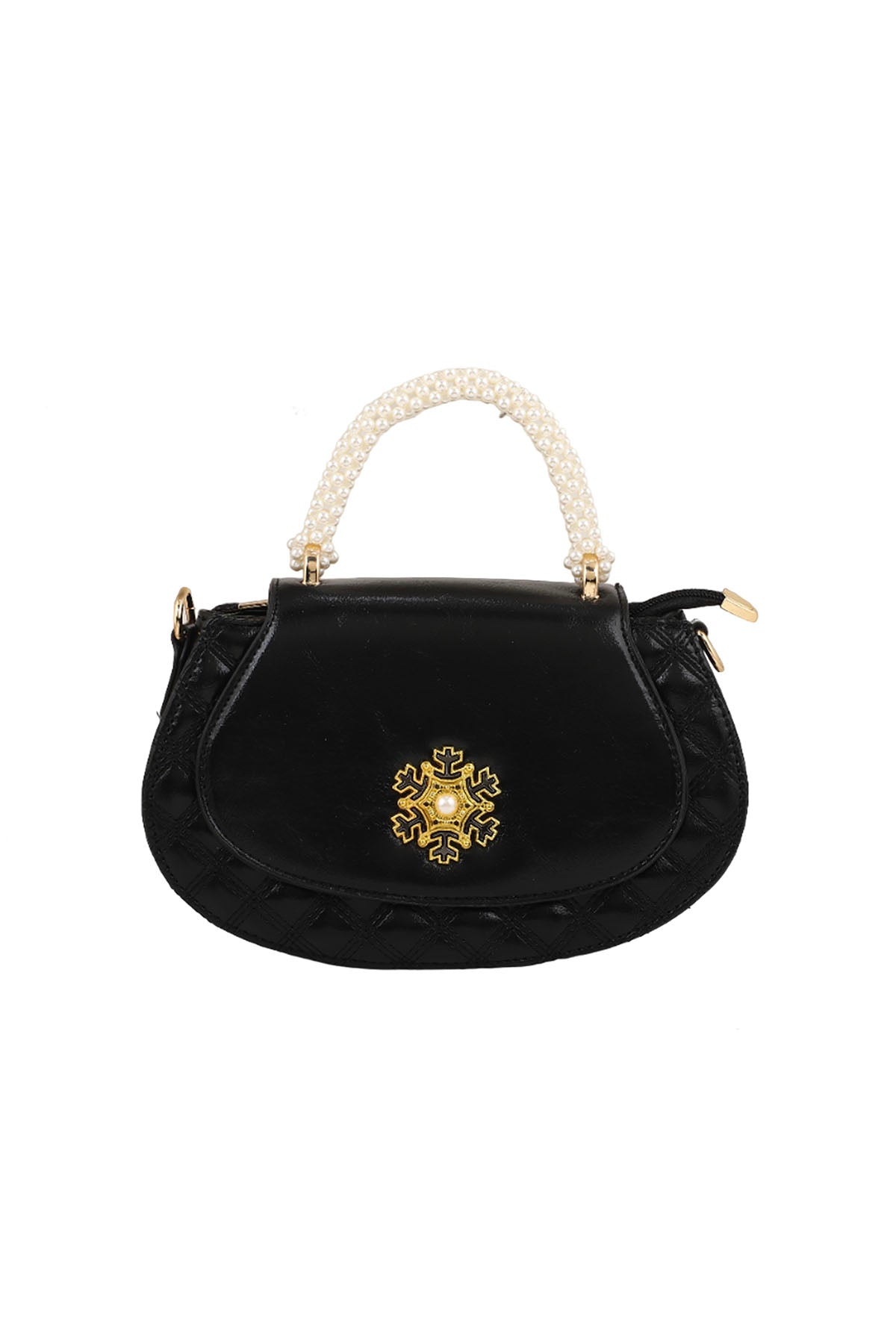 Top Handle Hand Bags B15079-Black