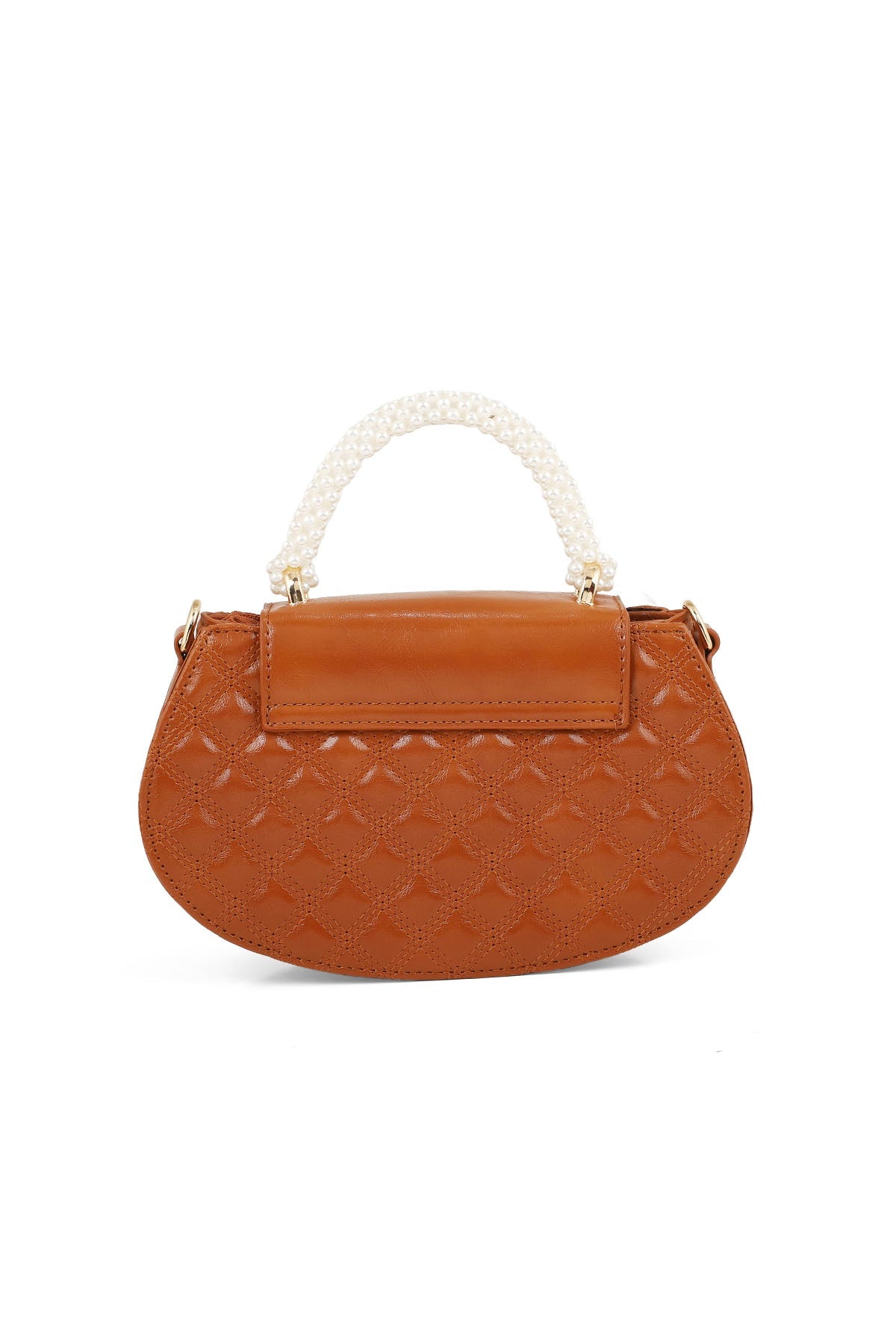 Top Handle Hand Bags B15079-Brown