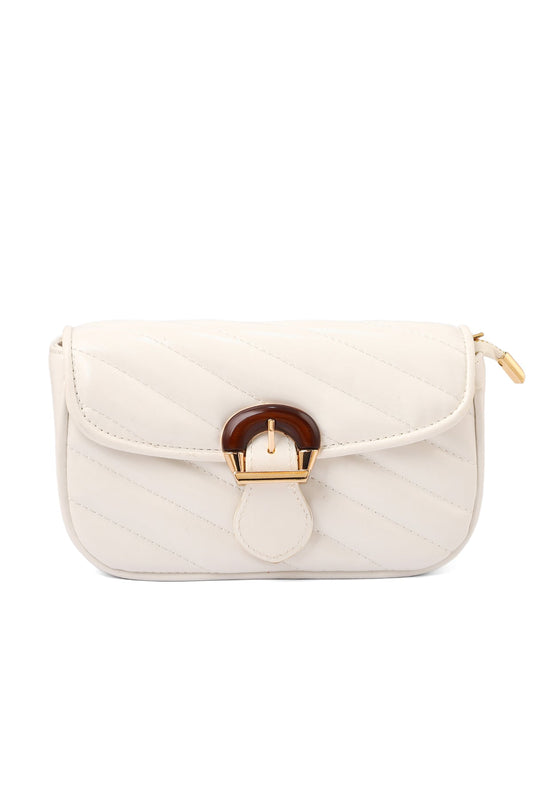 Baguette Shoulder Bags B15085-White