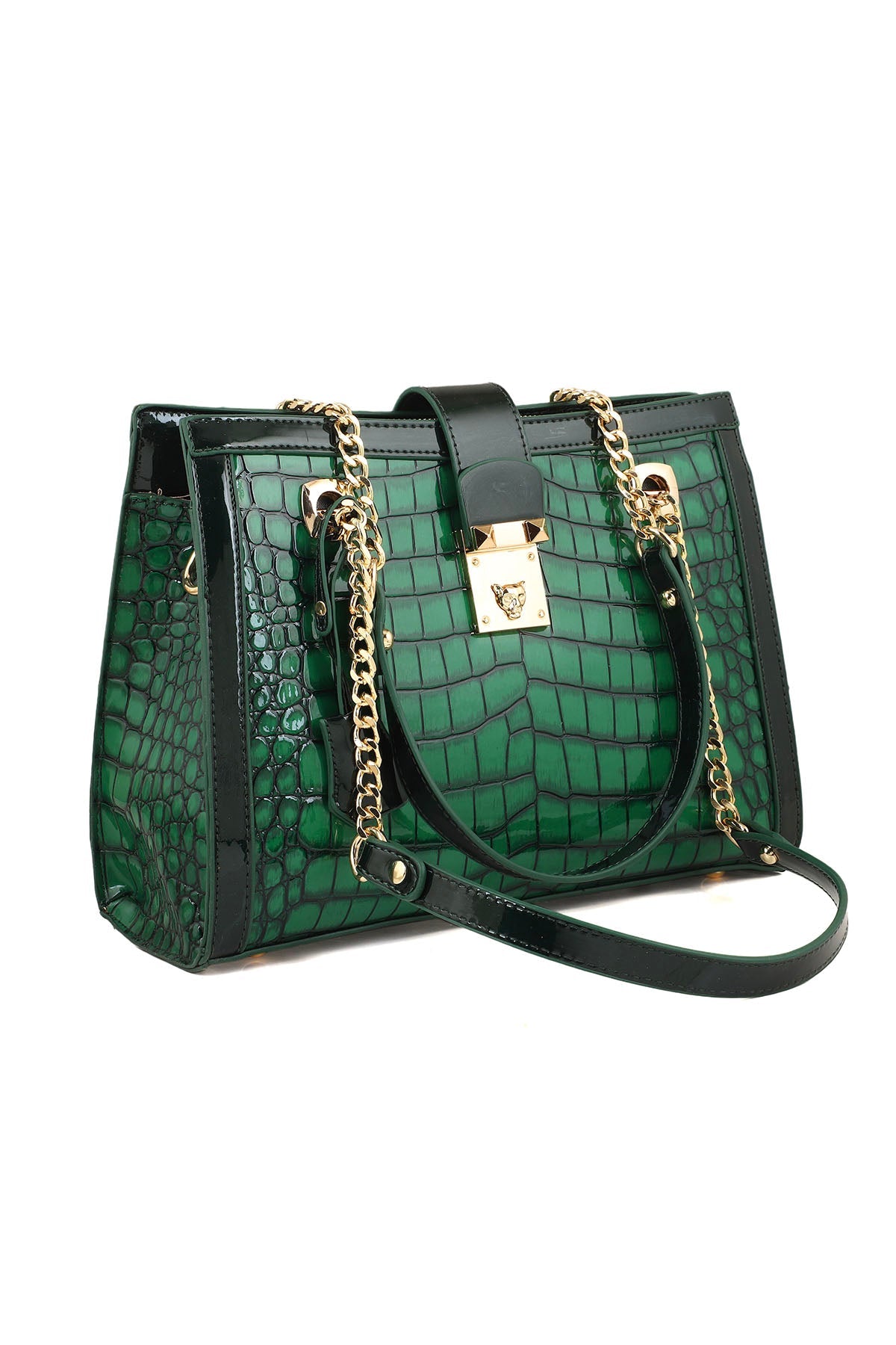 Baguette Shoulder Bags B15092-Green