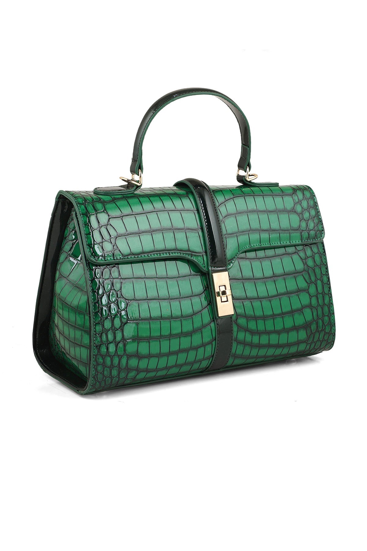 Top Handle Hand Bags B15099-Green