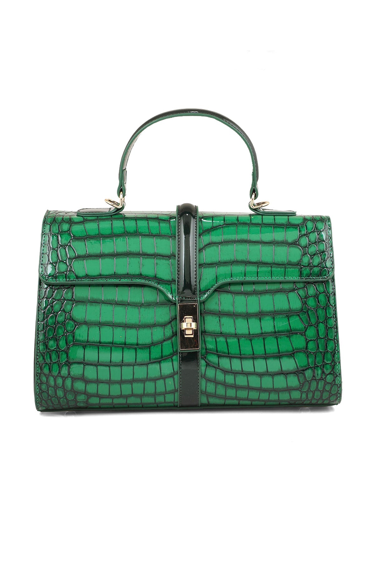 Top Handle Hand Bags B15099-Green