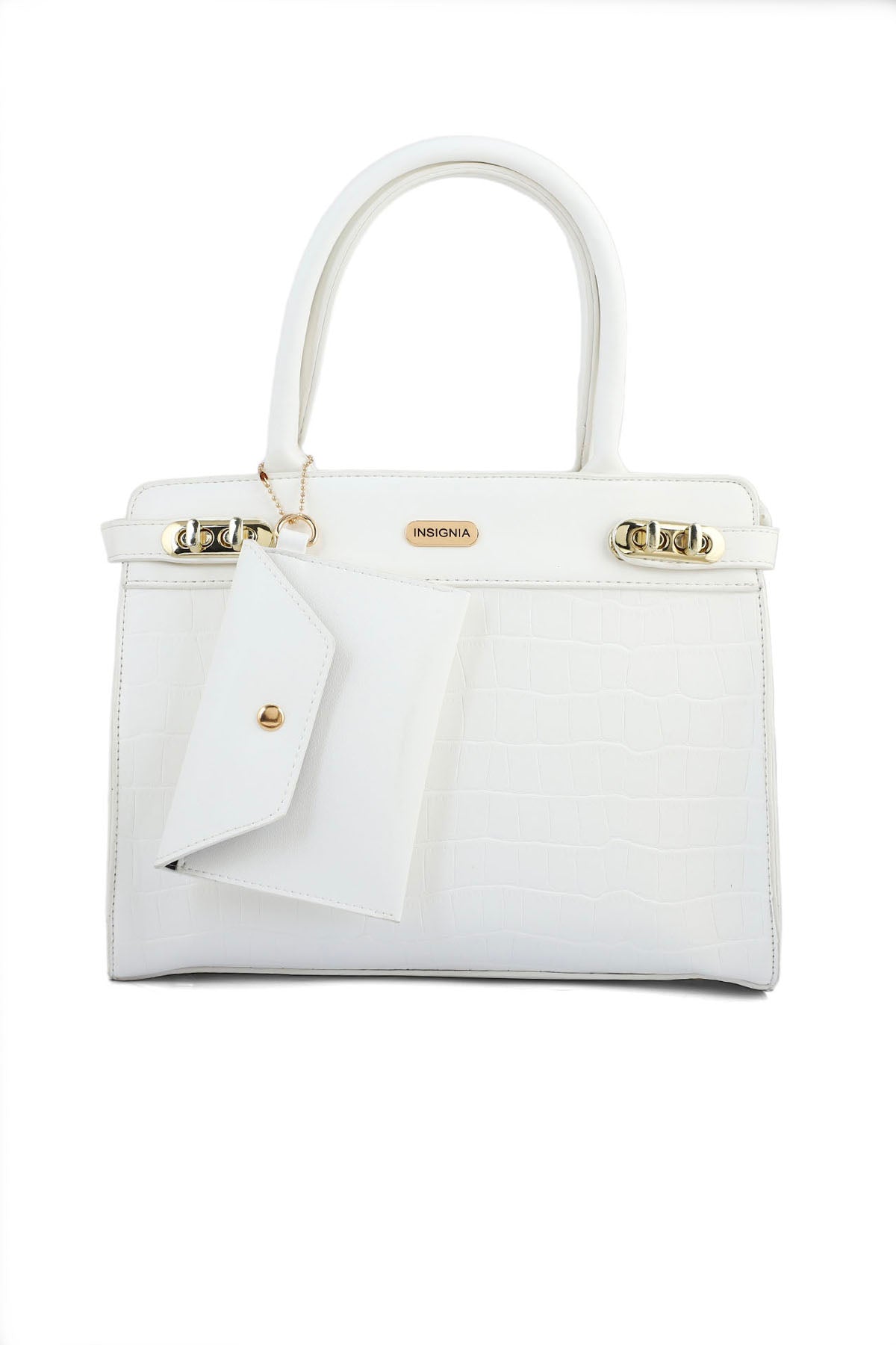 Formal Tote Hand Bags B15133-White
