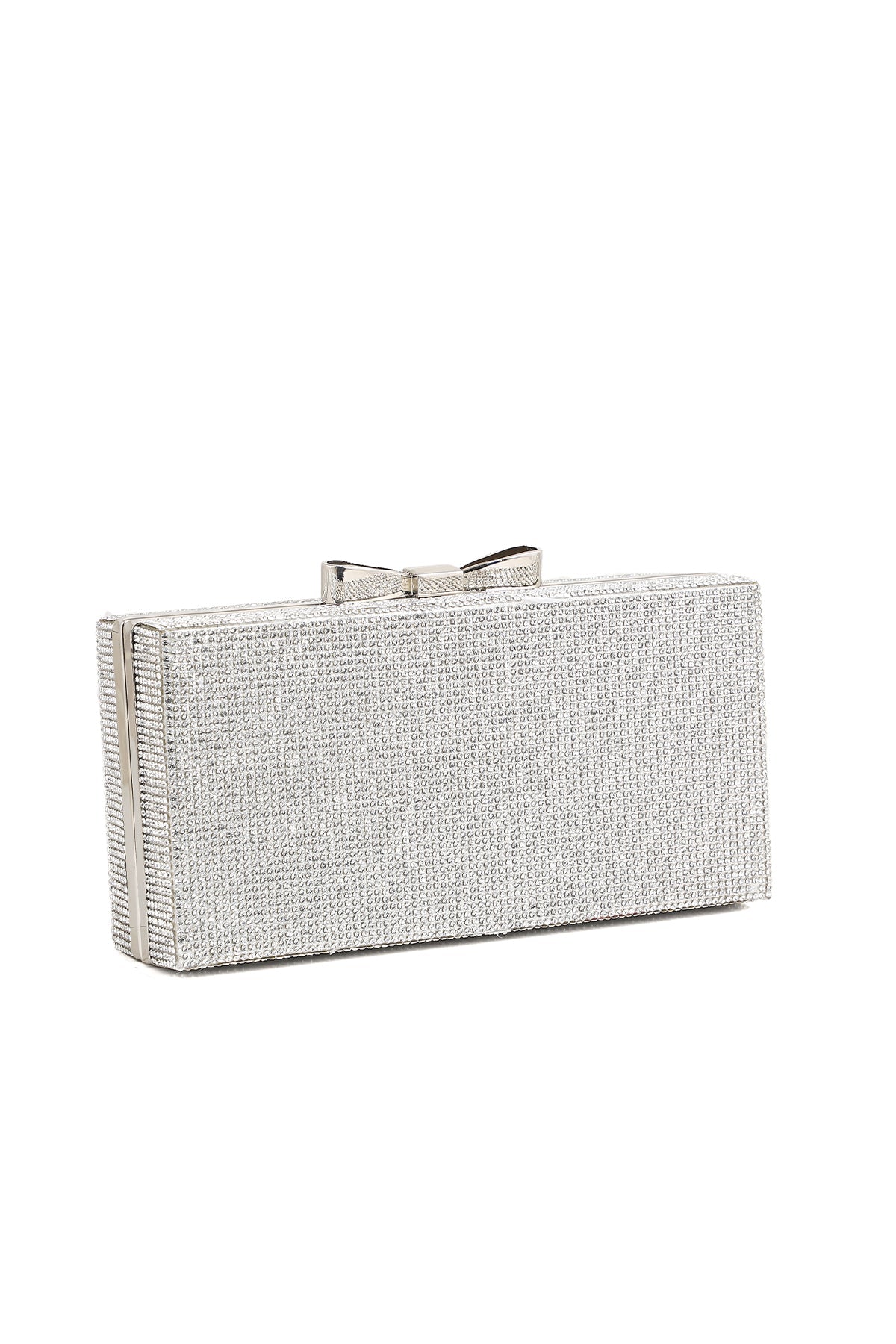 Party Wear Clutch B21559-Silver