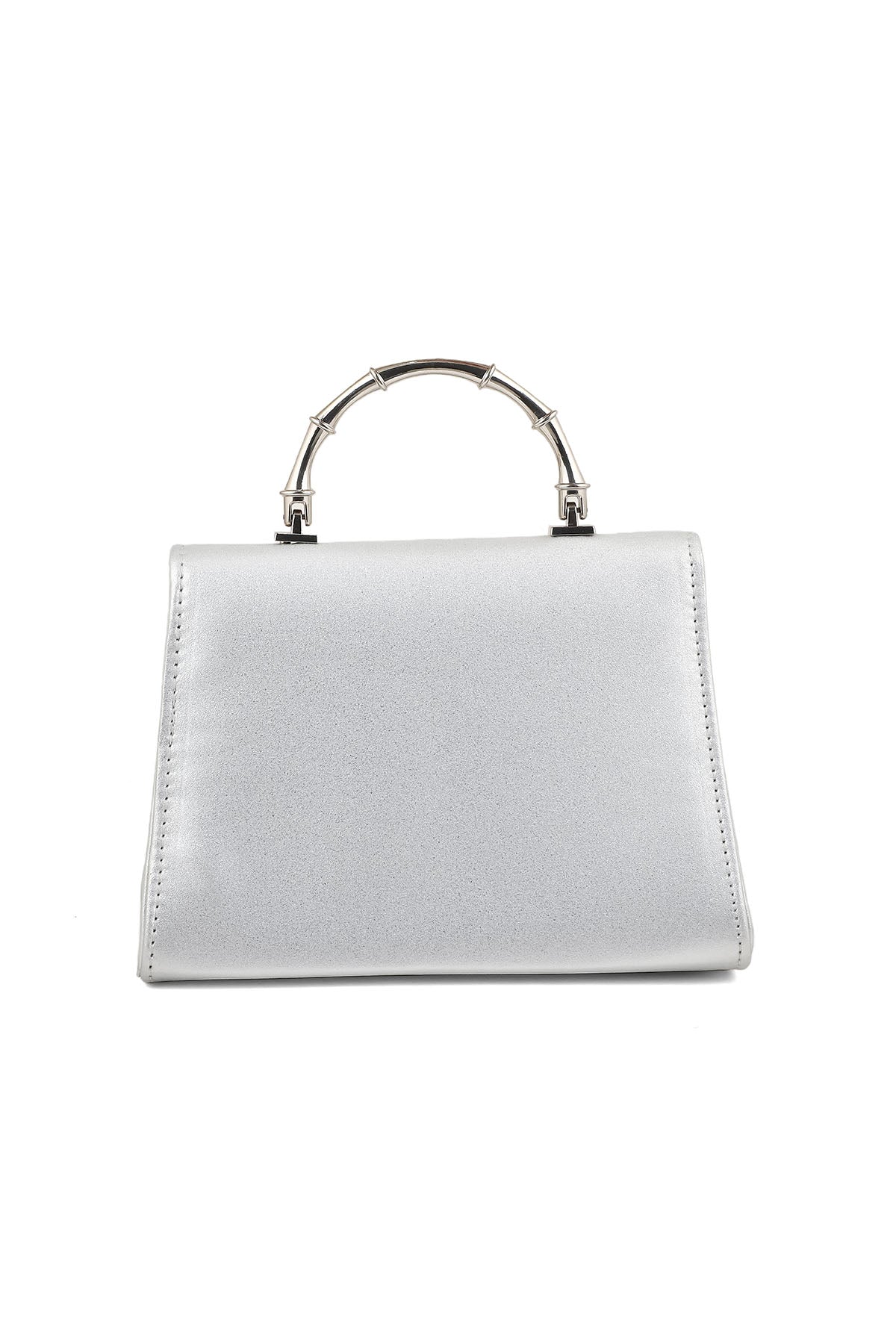 Top Handle Hand Bags B21591-Silver