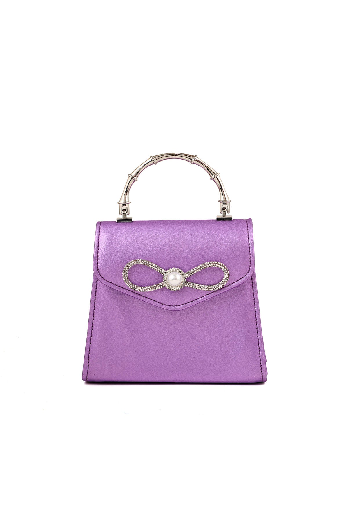 Top Handle Hand Bags B21592-Purple