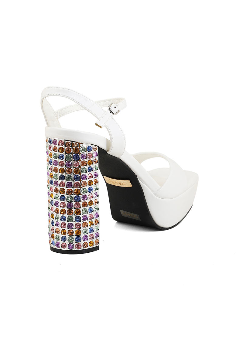 Party Wear Sandal I23451-White