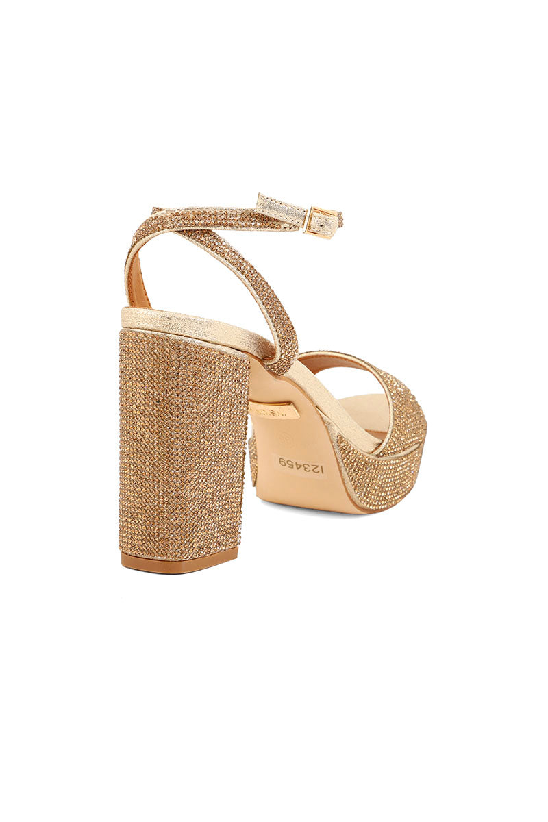 Party Wear Sandal I23459-Golden