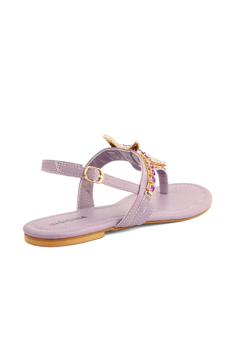Party Wear Sandal I23688-Purple
