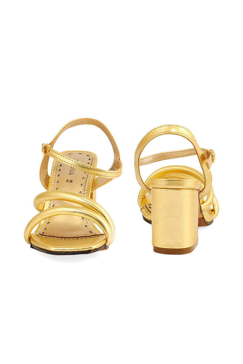 Party Wear Sandal I23692-Golden