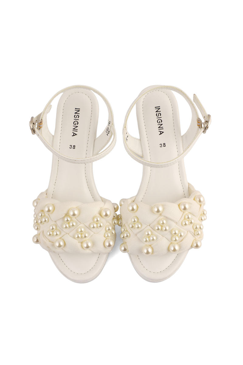 Party Wear Sandal I23693-White