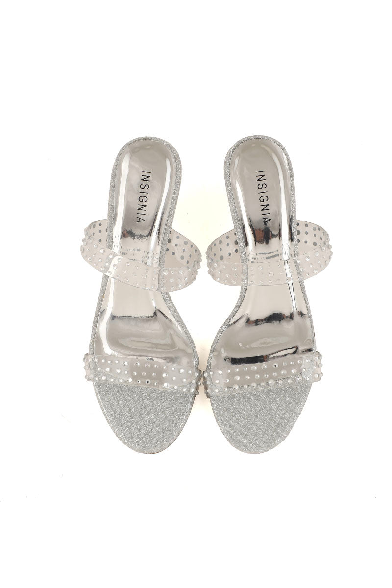 Party Wear Slip On I29136-Silver