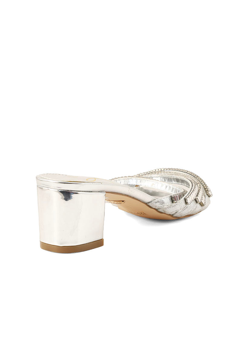 Party Wear Slip On I29155-Silver