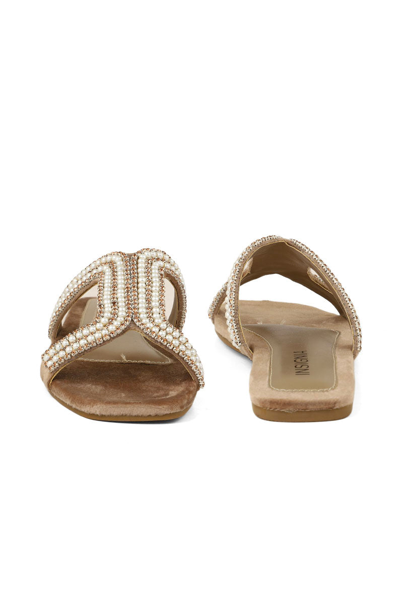 Party Wear Slip On I29241-Fawn