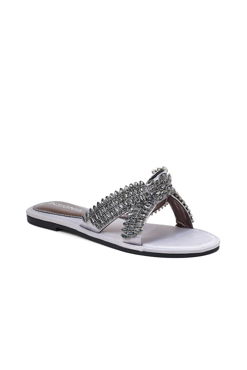 Party Wear Slip On I29243-Grey