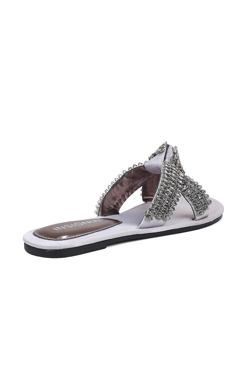 Party Wear Slip On I29243-Grey