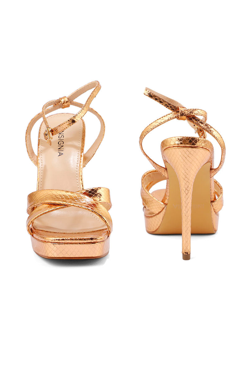 Gold hot sale formal sandals