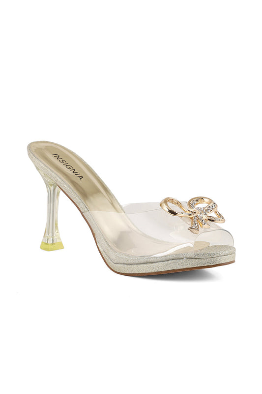 Party Wear Slip On I38521-Golden