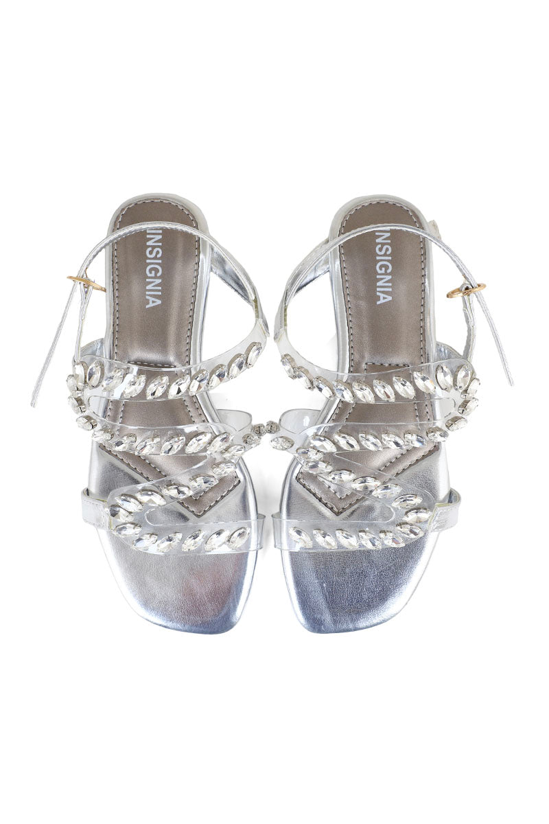 Party Wear Sandal I38567-Silver