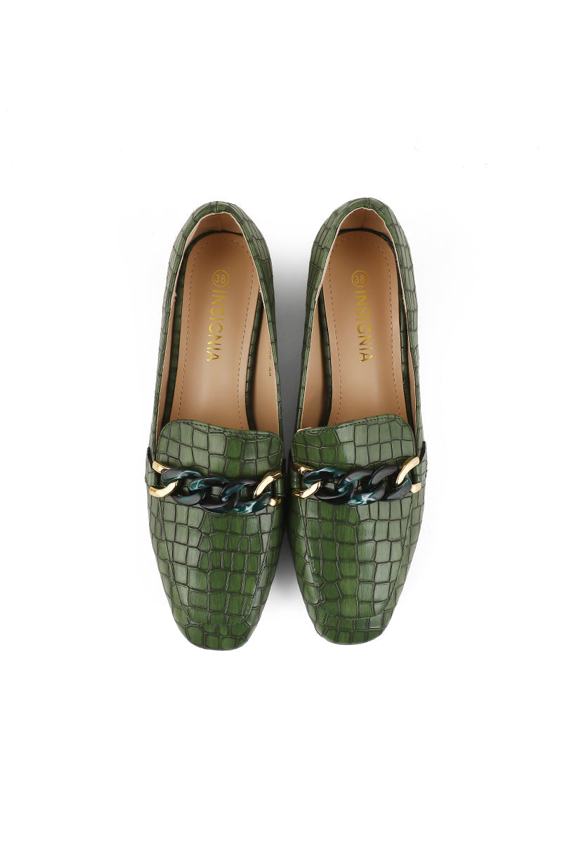 Formal Court Shoes I44395-Green